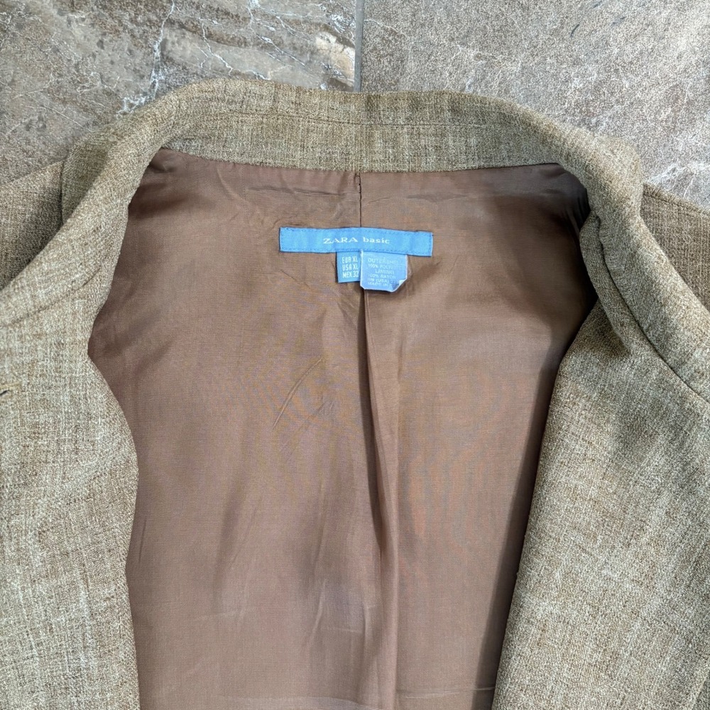 Zara Basic Blazer Jacket Business Career Button F… - image 4